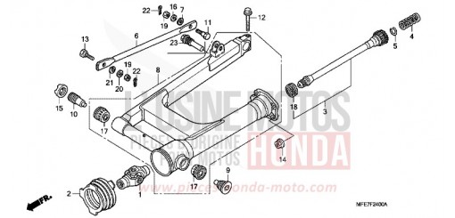 BRAS OSCILLANT VT750C2BA de 2010